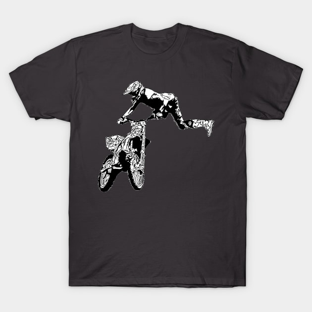 motocross freestyle T-Shirt by rickylabellevie